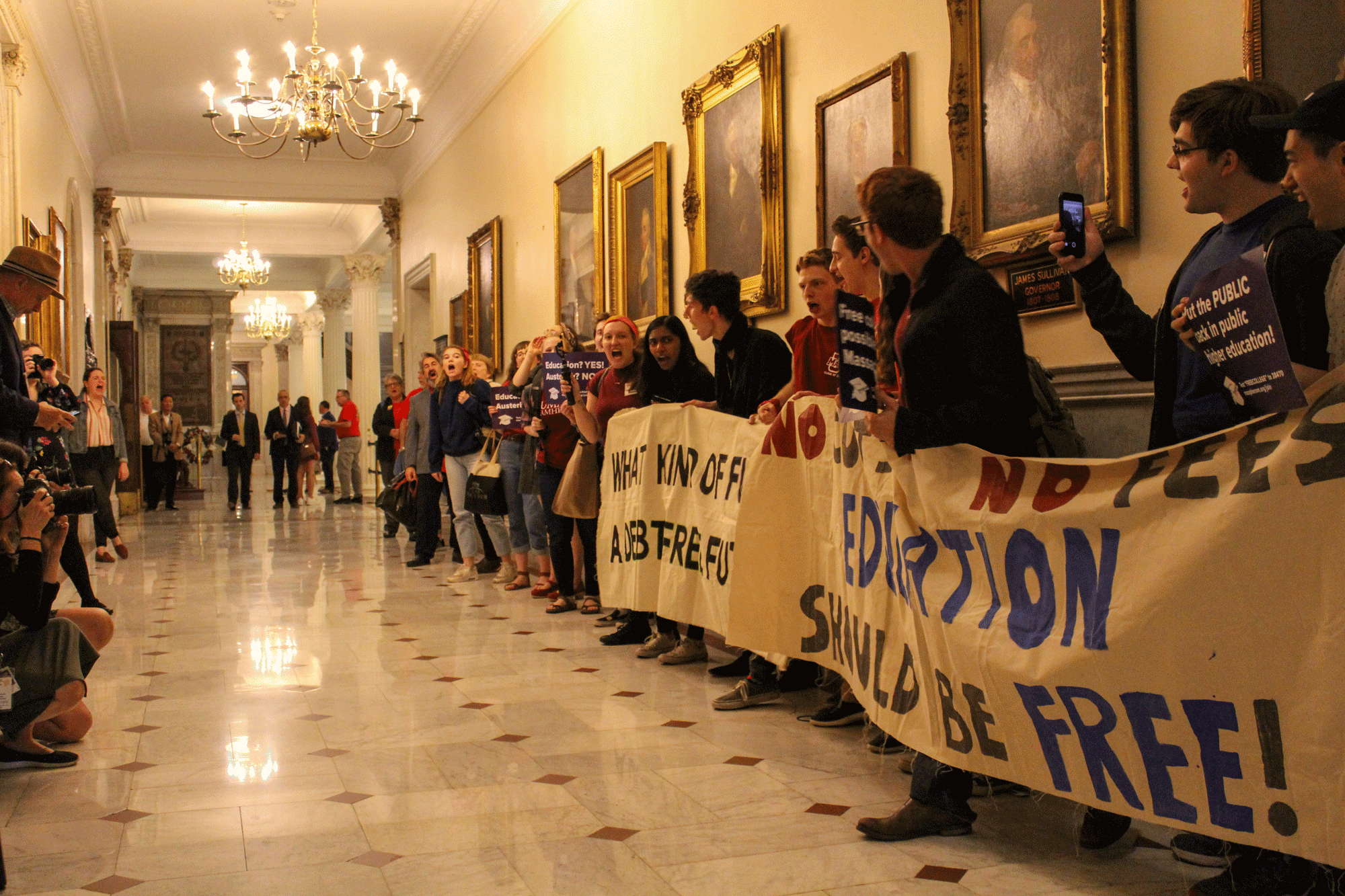 Students End Sit-In Angered by Lack of Action from Beacon Hill Lawmakers